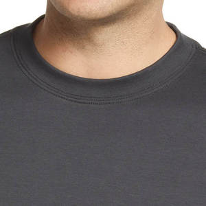 High Quality Full Sleeve T <b>Shirt</b> for <b>Men</b> 100% Cotton Plain Black Clothes Fashion <b>Men's</b> Breathable Round Neck Long Sleeve T-<b>shirt</b> - Product Image 6
