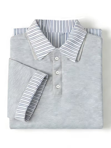 Men's Summer Short-Sleeved Shirt Customized High Quality Printed 100% Cotton Anti-Wrinkle Pocket Thin Style Fashionable - Product Image 6