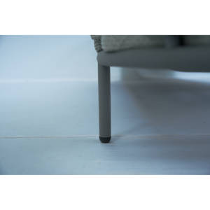 Chaise longue d'extérieur en corde tissée à la main de luxe avec coussins d'accoudoir en aluminium réglables pour terrasse au bord de la piscine ou bain de soleil - Product Image 4