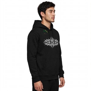 Sweat à capuche NEXTEX pour homme, imprimé tribal, blanc, avec motif croix barbelée, poche kangourou et cordon de serrage - Product Image 5