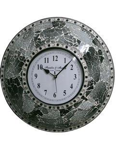Premium Luxury Mosaic Mirror Glass <b>Wall</b> <b>clock</b> Home Decor - Product Image 1
