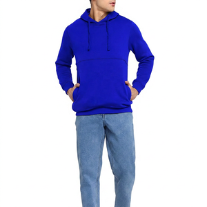Sudadera con Capucha Marrón para Hombre, Corte Regular, Algodón French Terry, Informal, con Bolsillo, para Otoño - Product Image 3