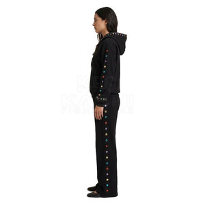 Classic Design Winter Solid Casual Men Tracksuit Two-Piece Set with Matching <b>Jacket</b> and Pants 100% Cotton for Everyday Wear - Product Image 4
