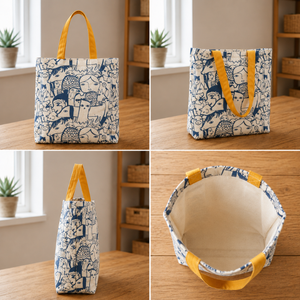 Bolsa de Tela de Algodón Orgánico con Logotipo Personalizado |   Bolsa de Compras Reutilizable Ecológica |   Bolsa de Compras Resistente de Primera Calidad, la Mejor Calidad - Product Image 3