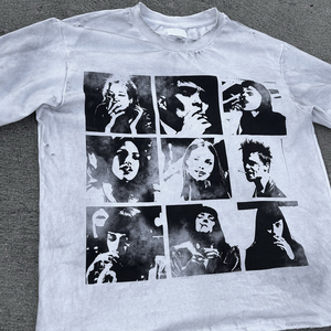 เสื้อยืดทรงบ็อกซี่ผ้าฝ้าย 100% สำหรับผู้ชาย พิมพ์ลายดิจิทัล สไตล์สตรีทแวร์ ลำลอง โอเวอร์ไซส์ ทรงครอป ลายกราฟิก - Product Image 2