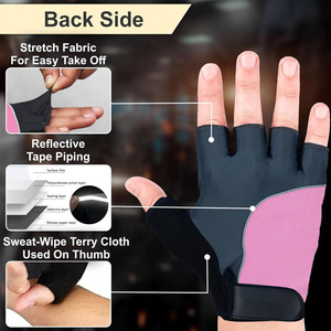 Gants de vélo en matériau Amara pour hommes et femmes avec coussinets en gel absorbant les chocs - Product Image 3