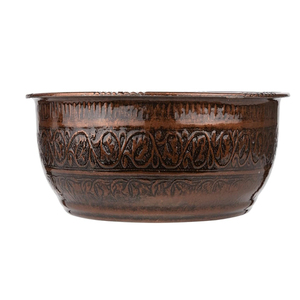 Cuenco de cobre tradicional para baño turco, cuenco de cobre para pedicura, cuenco para remojar los pies, procedente de la India. - Product Image 1