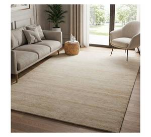Tapis de salon, tapis en laine fait main, tapis de sol personnalisé, tapis texturé uni, tapis vert minimaliste, tapis forestier tissé à la main - Product Image 3