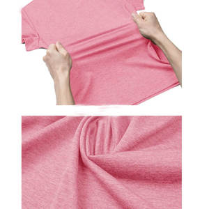 Camiseta de Manga Corta con Cuello en V para Mujer, 100% Algodón, Transpirable, de Secado Rápido, Tejido de Punto, Color Sólido, Corte Regular Informal, para Invierno - Product Image 6