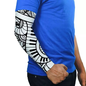 Manchons de protection UV 100 % polyester élasthanne unisexe, personnalisables par sublimation, pour le cyclisme (vente en gros) - Product Image 5