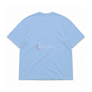 เสื้อยืดคอตตอนทรงบ็อกซี่ฟิต โอเวอร์ไซส์ ยูนิเซ็กส์ ไซส์พลัส รับออกแบบโลโก้ตามสั่ง ขายส่ง OEM MOQ ต่ำ - Product Image 2