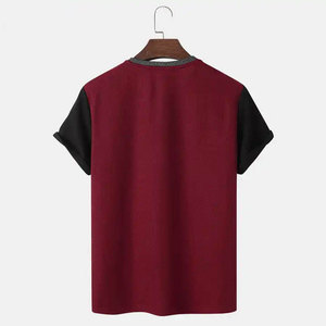 เสื้อยืดคอกลมแขนสั้นผ้าคอตตอน/โพลีเอสเตอร์ผสม ระบายอากาศได้ดี ทรงปกติ น้ำหนักเบา ไม่เป็นขุย ขายดีอันดับต้นๆ สำหรับผู้ชาย - Product Image 2
