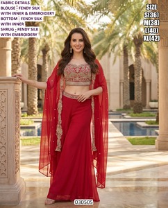 Ensemble de protection solaire en georgette pour femmes, noir, moderne, Noor Royale, longueur au sol - Product Image 2