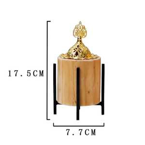 Skill Artisan New Style Wooden Wood Pattern Bakhoor Wedding Religious Aromatic Fragrance Eco-Friendly Durable Incense <b>Burner</b> - Product Image 4