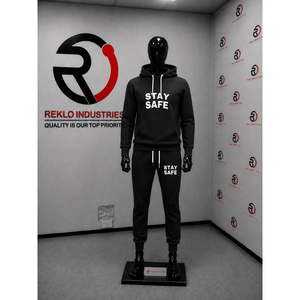 Ensemble survêtement décontracté en coton noir pour homme : sweat à capuche et pantalon de jogging à manches longues avec cordon de serrage – Idéal pour l'automne - Product Image 3