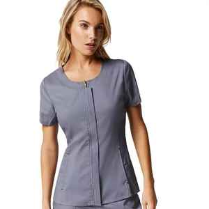 Conjuntos de fregado de punto para mujer de alta calidad, uniforme de enfermera de hospital personalizado con diseño de etiqueta privada - Product Image 2