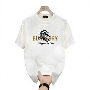 Camiseta de algodón 100% puro para hombre, camiseta de lujo con estampado de letras, camiseta de manga corta de alta calidad, camiseta de marca Streetwear - Product Image 5