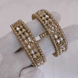 Gold Plated <b>Crystal</b> Stone Bangles Set Elegant Fashion <b>Jewelry</b> for Women Ideal for Special Occasions Party Wedding and Festivals - Product Image 1
