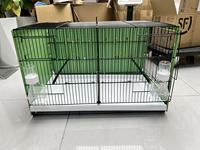 Cage à oiseaux pliable de grande taille 	 Cage d'élevage pour oiseaux extra large de 70 cm, modèle de cage pour perroquets avec plateau en plastique, vente en gros