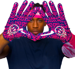 Flag Football <b>Gloves</b> Adult Youth Super Sticky Grip Snug Fit Lightweight Private Label OEM Low MOQ Factory Price - Product Image 1