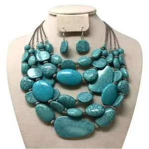 Conjunto de Collares de Resina de Diseño en Tendencia, Collar de Cuentas de Resina, Gargantillas Personalizadas de Fashion Gallery, Cuentas con Corte de Corazón - Product Image 1