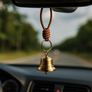 Handmade <b>Brass</b> Hanging Bell for <b>Door</b> <b>Knob</b> Traditional Decorative Bell for Home Entrance Temple Garden and Wall Decor - Product Image 3