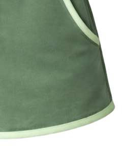 Pantalones Cortos Deportivos Casuales de Verano para Mujer, Personalizados, Color Verde Salvia con Contraste Verde Claro, de Algodón y Felpa, Cintura Elástica - Product Image 6