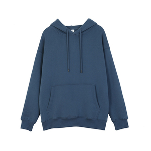 Sudadera con Capucha para Mujer, Color Sólido, 100% Algodón, Tejido de Punto, Informal, para Otoño, con Bolsillos, Corte Regular - Product Image 6