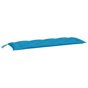 Juego de 2 cojines para banco de jardín de color azul claro - Product Image 3