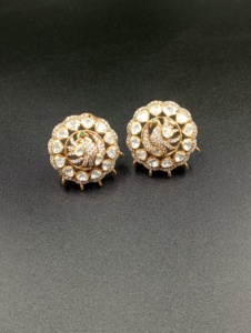 Amaira Jewels Gold Plated <b>Silver</b> <b>Stud</b> Earrings Crystal Rhinestone Flower Design Women's Wedding Luxury Gift Party Jewelry - Product Image 5