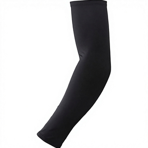 OEM Custom Plain Black Color Breathable UV Protection Women's Sports Cooling <b>Compression</b> <b>Arm</b> <b>Sleeves</b> for Basketball Cycling - Product Image 1