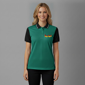 เสื้อโปโลผู้หญิง OEM ผ้าฝ้าย 100% แห้งเร็ว ระบายอากาศดี ดีไซน์เฉพาะ ออกแบบโลโก้ของคุณเอง เสื้อโปโลสตรีทแวร์ 2 สี - Product Image 1