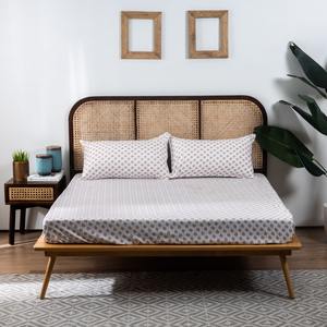 Hermoso Juego de Funda Nórdica de Algodón Estampado de Estilo Moderno para Cama Doble, 300 Hilos, Ecológico, Ropa de Cama Natural para el Hogar, 2 Fundas de Almohada - Product Image 4