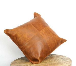 ปลอกหมอนหนังวัวแท้แบบกำหนดเอง พร้อมขนสัตว์สำหรับปลอกหมอนอิงโซฟา - Product Image 1