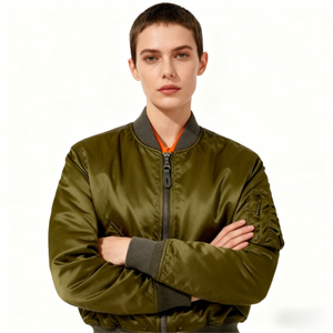 <b>Lightweight</b> <b>Men</b>’s Bomber <b>Jacket</b> with Comfortable Fabric and Premium Stitching Details - Product Image 2