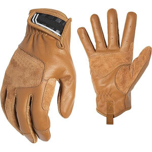 Guantes de Mecánico de Cuero de Buena Calidad, Resistentes al Frío y al Calor, Antideslizantes, con Muñequera Elástica, Ligeros y Duraderos - Product Image 4