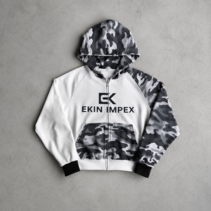 Custom <b>Camo</b> Zip Up Hoodie Men’s Fleece Streetwear Hoodie Full Zip Graphic Hoodie Oversized <b>Jacket</b> - Product Image 1