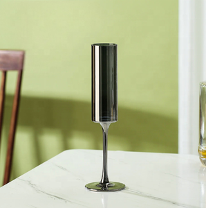 Modern Simple Model Room Wine Decoration Classic Design Lead-Free Silver Crystal Glass Electroplated Goblet Red Wine Glass - Product Image 6