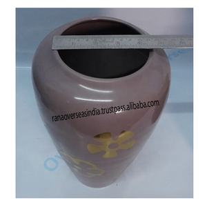 Jarrón decorativo de mesa de metal y aluminio con patrón floral para fiesta, boda, sala de estar al mejor precio - Product Image 6