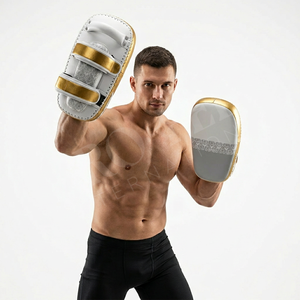 Equipo de MMA, Almohadillas de Entrenamiento de Artes Marciales Personalizadas, Almohadillas de Enfoque para Muay Thai y Kick Boxing, Almohadillas de Espuma de Alta Densidad con Doble Correa, Almohadillas de Mano para Entrenamiento - Product Image 3
