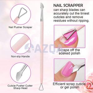 Juego de cortacutículas y empujador de alta calidad para uñas limpias y suaves, ideal para salones profesionales o uso personal - Product Image 4