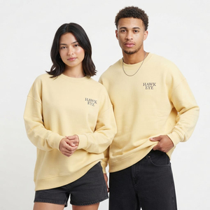 Sudadera Unisex de Gran Tamaño con Hombros Caídos, Color Sólido, Cuello Redondo, Personalizable con Logotipo para Mujer - Product Image 1