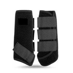 Bottes d'équitation tendance en néoprène et cuir PU - Protection des tendons, haute qualité, durables, ajustables et personnalisables pour l'équitation - Product Image 1