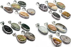 Nuevo Colgante de Plata de Ley 925 con Cabujones Multicolores, Diseño Vintage, Venta al Por Mayor, Proveedores de Joyería Personalizada - Product Image 6