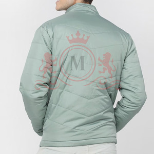 Blouson matelassé coupe décontractée pour homme, style à capuche, coque lisse, fermeture éclair, idéal pour l'hiver - Product Image 2