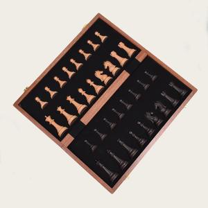 Eco-Friendly Rustic Polished Chess Board <b>Game</b> with 100% Handmade Pure Wood Animal/<b>Love</b> Style Customized Size Chess Set New - Product Image 4