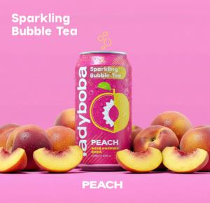 Thé Boba Pétillant Saveur Pêche/Raisin 310ml avec Sachets Faciles à Ouvrir - Product Image 3