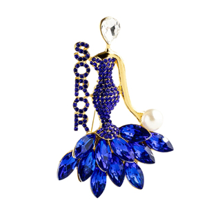 Broche Soror élégante, épinglette tendance, bijou de mode, accessoire de revers, broche décorative, cadeau pour femme, bijoux personnalisés, vente en gros OEM - Product Image 1