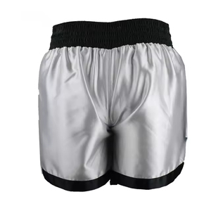 Shorts de MMA transpirables de alta calidad, OEM al por mayor, lisos, elásticos, para lucha, MMA, kick boxing, material de poliéster y spandex. - Product Image 4