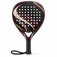 Raquette de padel en fibre de carbone de luxe, contrôle de précision, rotation élevée, performance légère, design personnalisé, OEM ODM, vente en gros